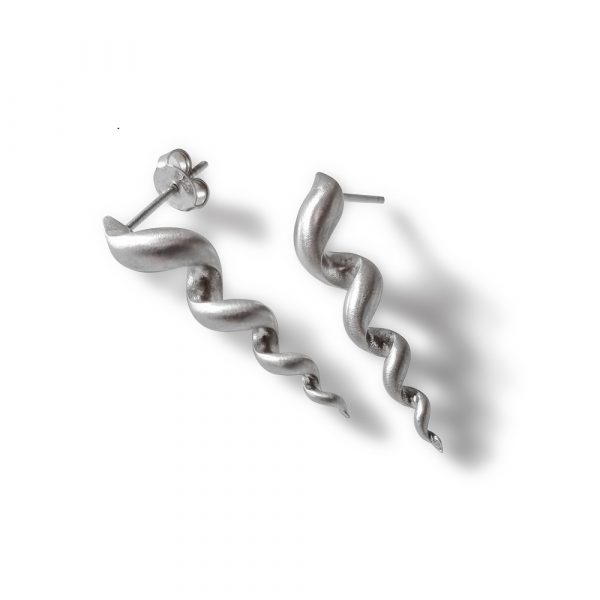 Spiral horn earrings